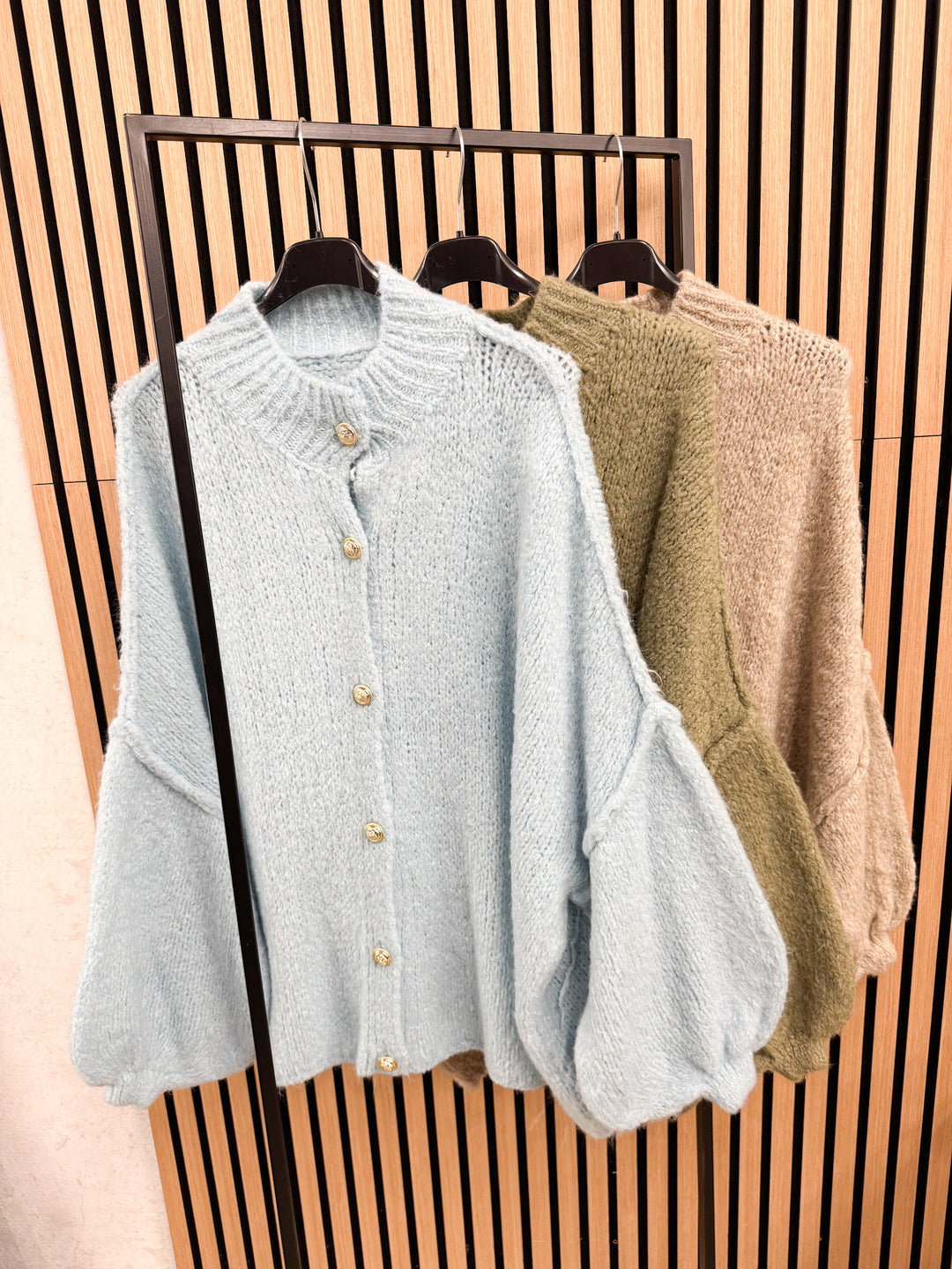 LANGE OVERSIZE STRICKJACKE MAIRA - versch. Farben