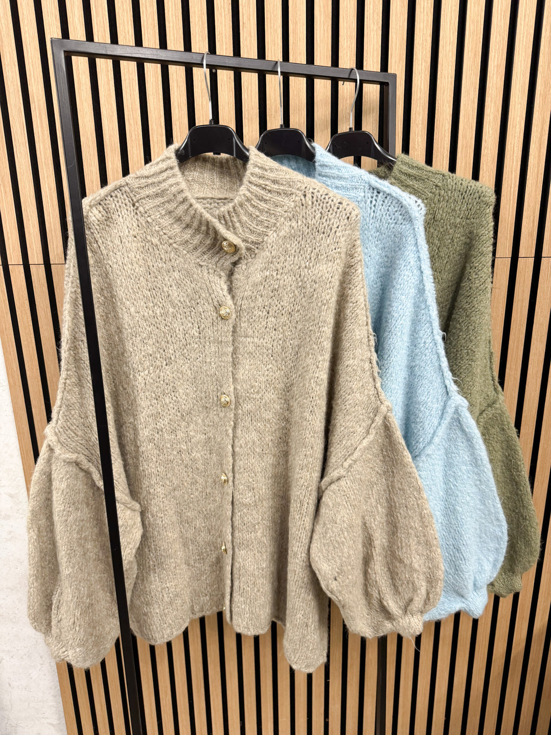 LANGE OVERSIZE STRICKJACKE MAIRA - versch. Farben