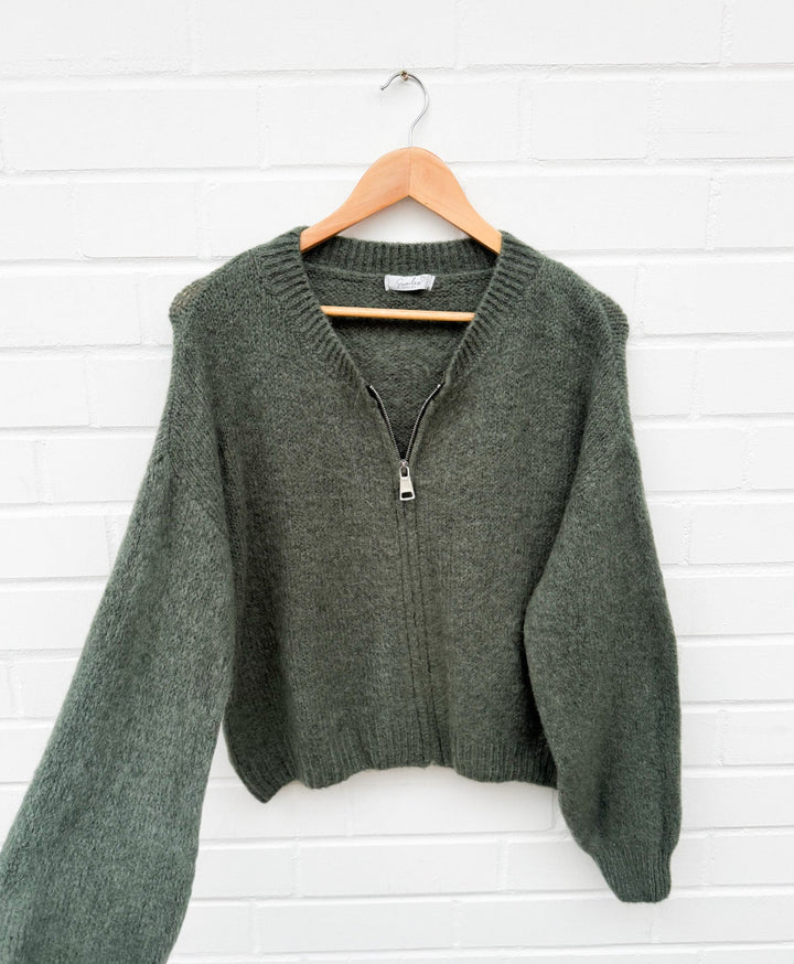 STRICKJACKE mit Reißverschluss