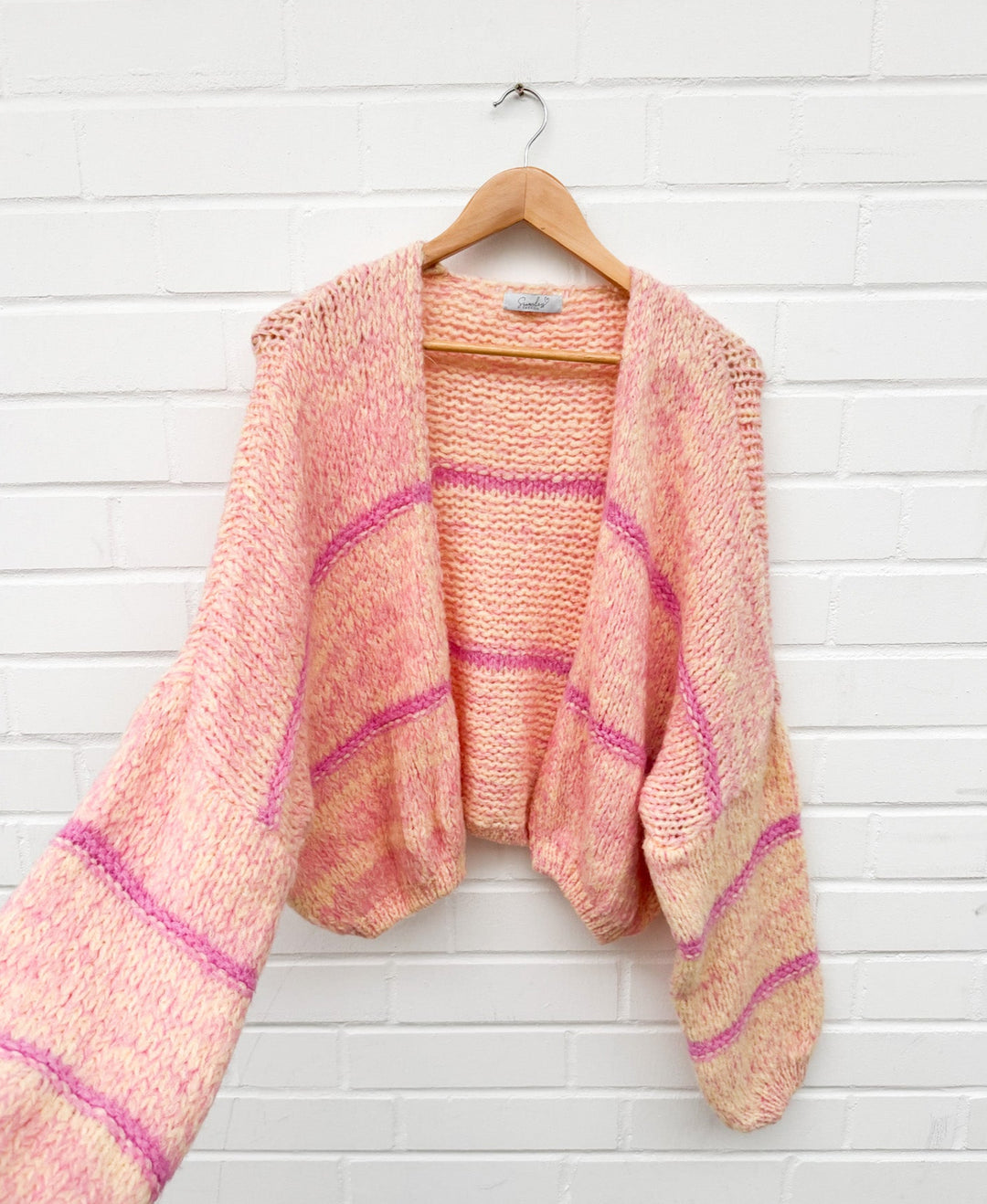 CARDIGAN CLARA - gelb pink