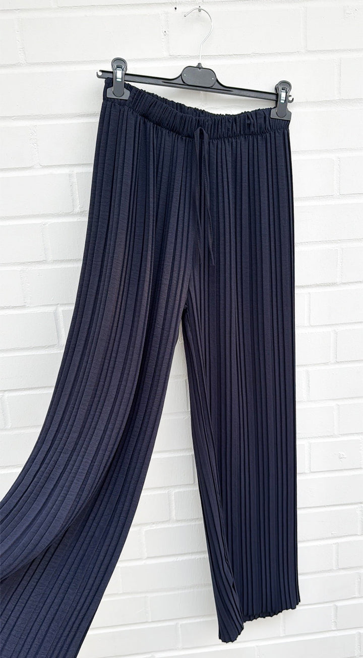 LOCKERE PLISSEE HOSE - versch. Farben