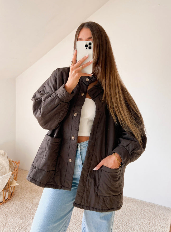 GESTEPPTE OVERSIZE JACKE - versch. Farben