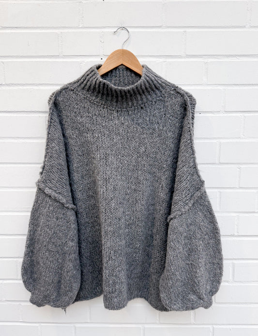 OVERSIZE STRICKPULLOVER MAIRA EINS - versch. Farben