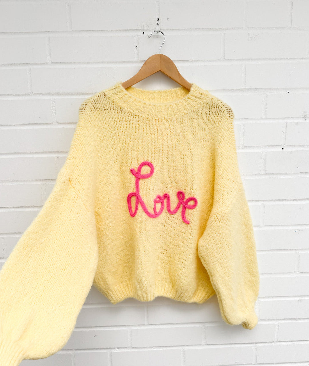 STRICKPULLOVER LOVE - versch. Farben