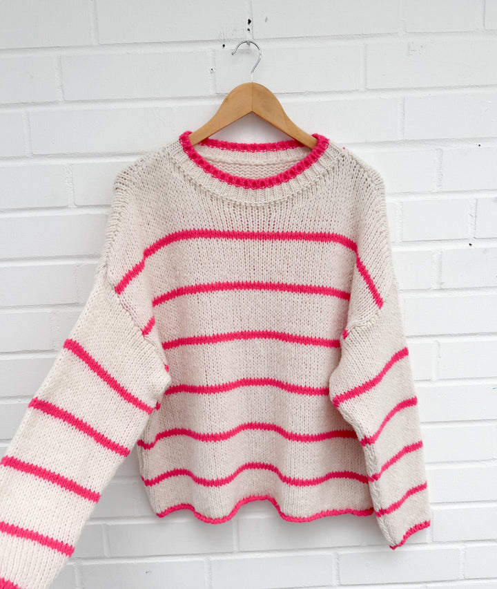 STREIFEN STRICKPULLOVER ADNA - versch. Farben