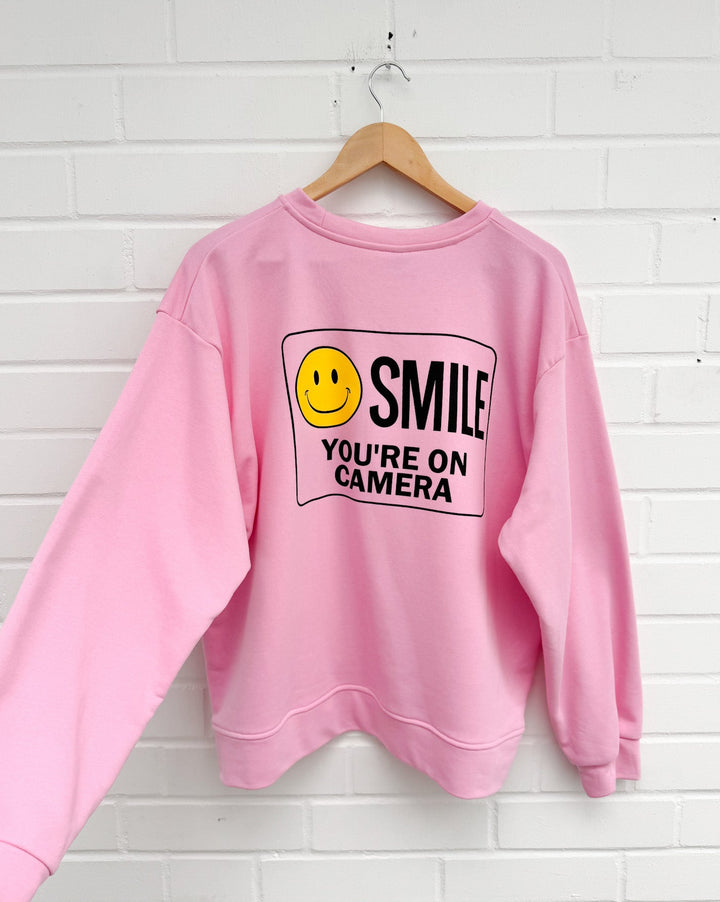 SWEATSHIRT PINK SMILE