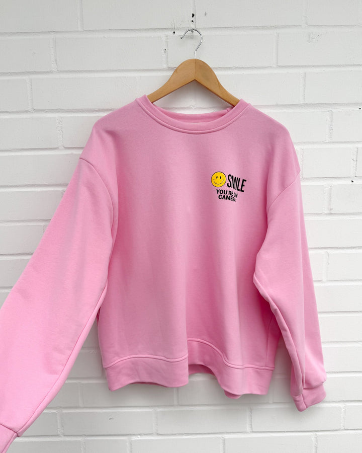 SWEATSHIRT PINK SMILE
