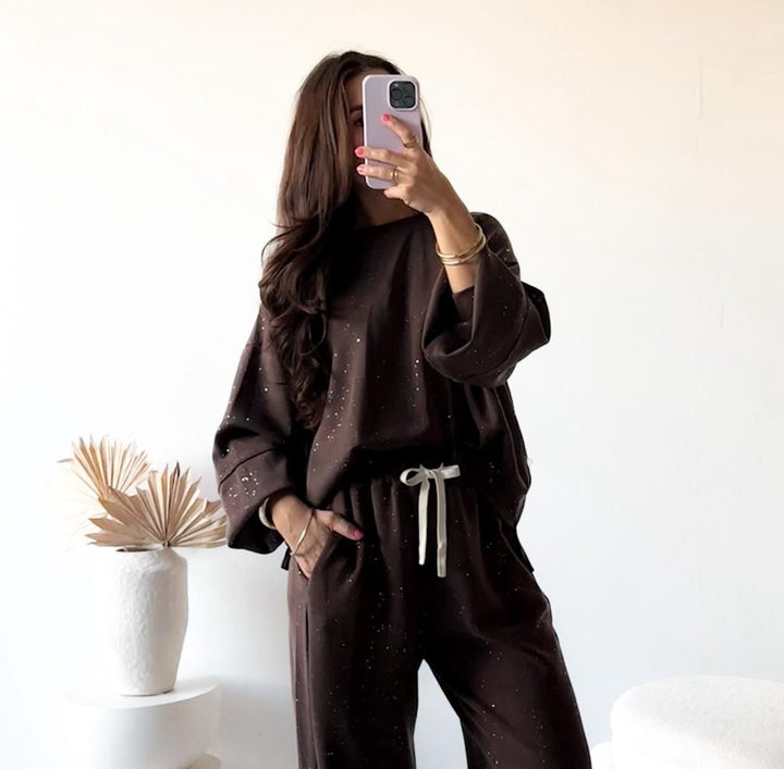 SWEATSHIRT GLITZER - versch. Farben