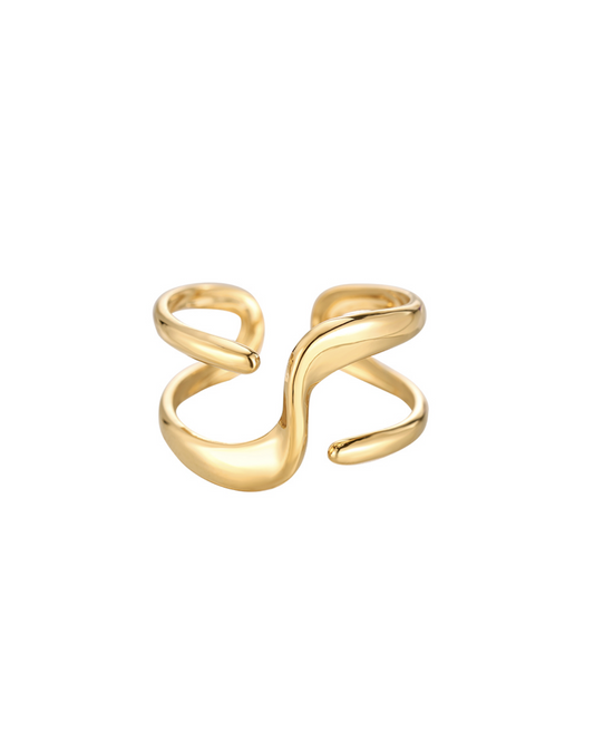 CURVE RING - gold