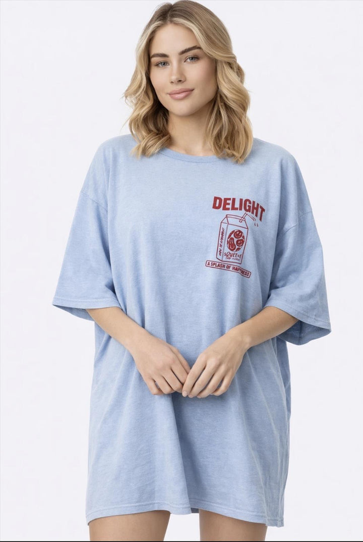 MEGA OVERSIZE T-SHIRT DELIGHT - versch. Farben