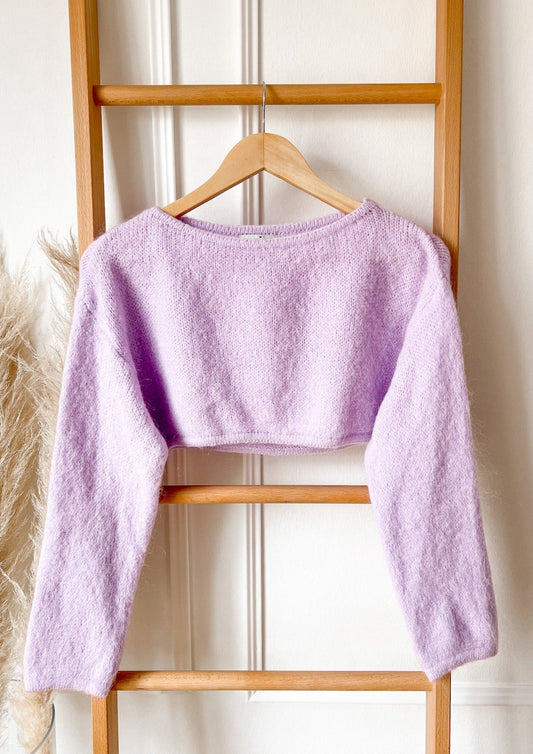 CROP KUSCHEL PULLOVER- versch. Farben