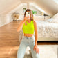 CROP TOP CUT- versch. Farben