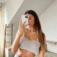 CROP STRASS TOP- versch. Farben