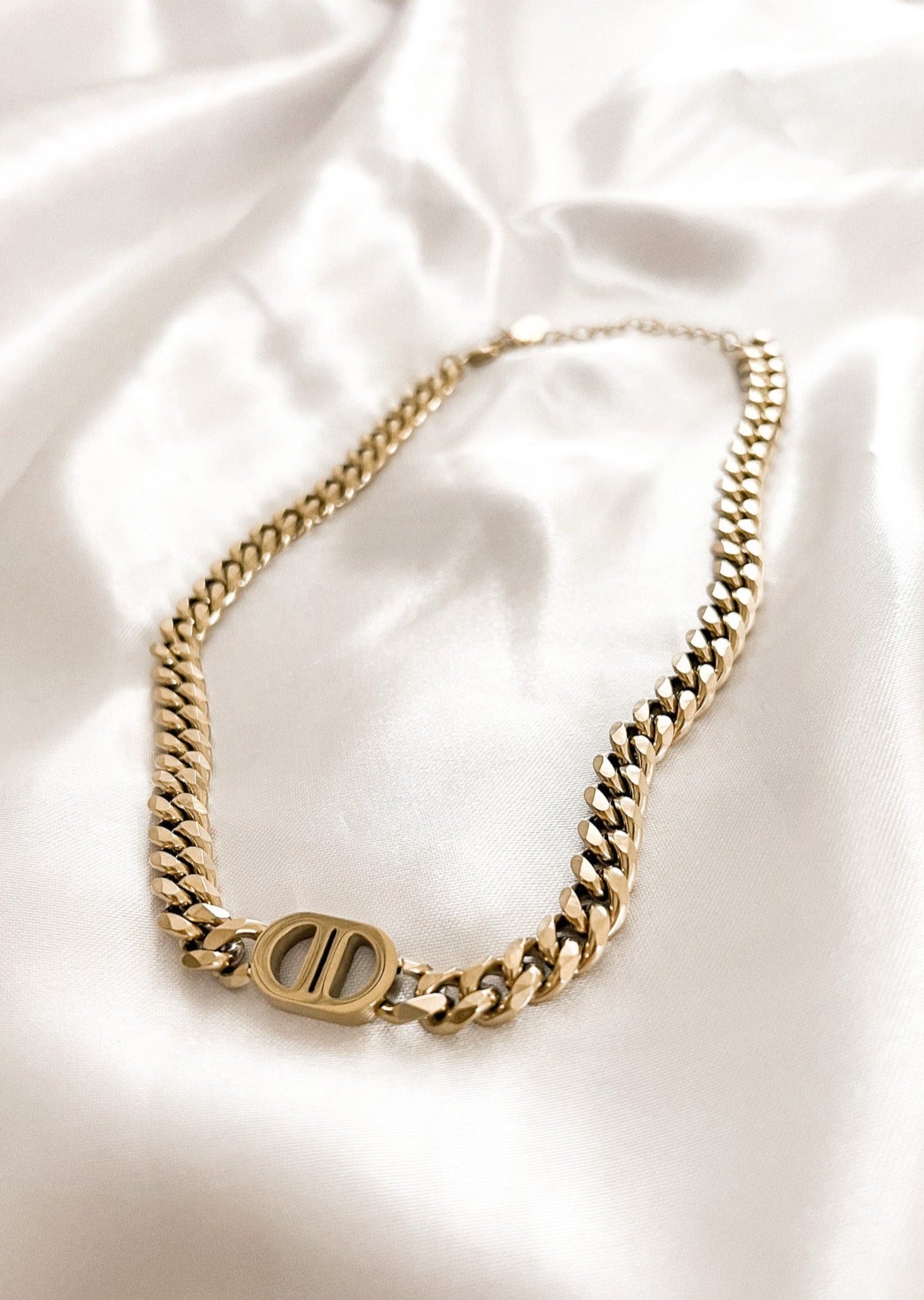 GOLDEN C KETTE- 18k vergoldet
